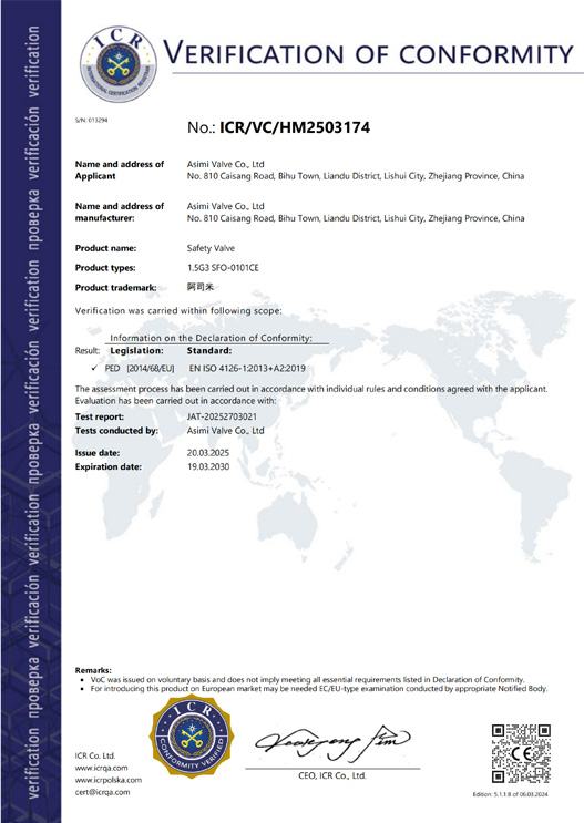 ICR certification