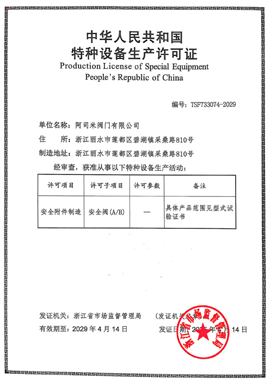 TS certificate